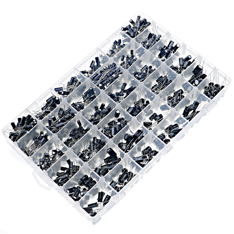 1000 個 36 値 16V 25V 35V 50V 0.1uf 4.7uf 10uf 22uf 33uf 47uf 100uf 220uf 330uf 1000uf 電解コンデンサ混合ボックスキット