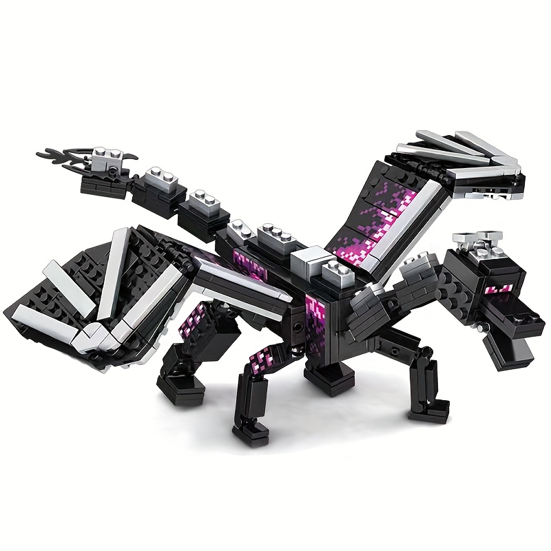 246個 ブラックピクセルドラゴンムービーモデルビルディングブロック、ハロウィーンギフト、クリスマスギフト、誕生日ギフト