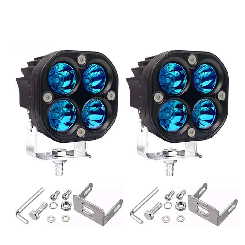 ホット販売 4 × 4 オフロード車のトラック 12 V 24VQualit 赤、緑 LED 3 インチ 40 ワットスクエアワークライトバースポットライト駆動霧ヘッドライト