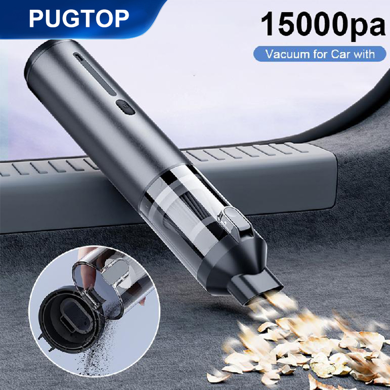 15000Pa 車の掃除機強力な吸引強力なワイヤレスポータブルカークリーナー家庭用電化製品送風機ハンドヘルドコードレス