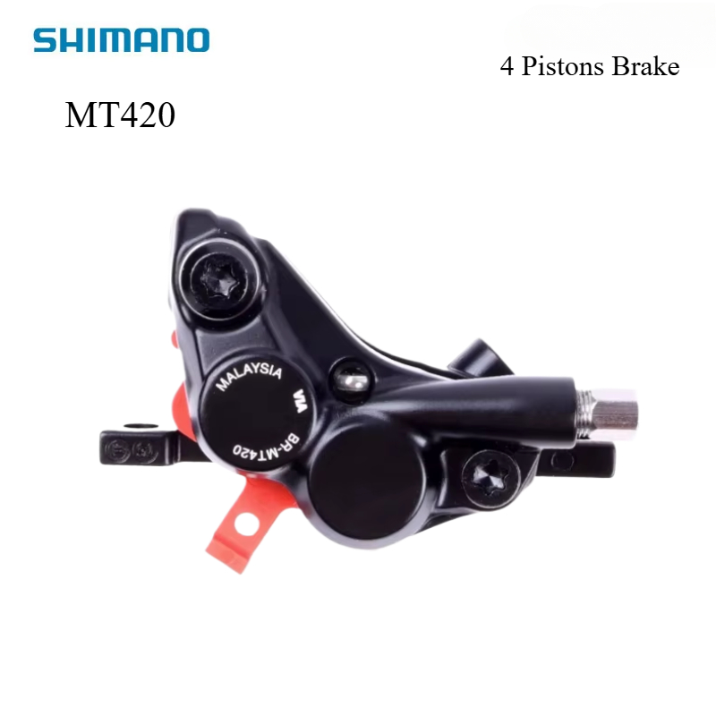 シマノ DEORE MT420 油圧ディスクブレーキ BR-MT420 ブレーキキャリパー 4 ピストン付き、MTB オリジナルシマノに適しています
