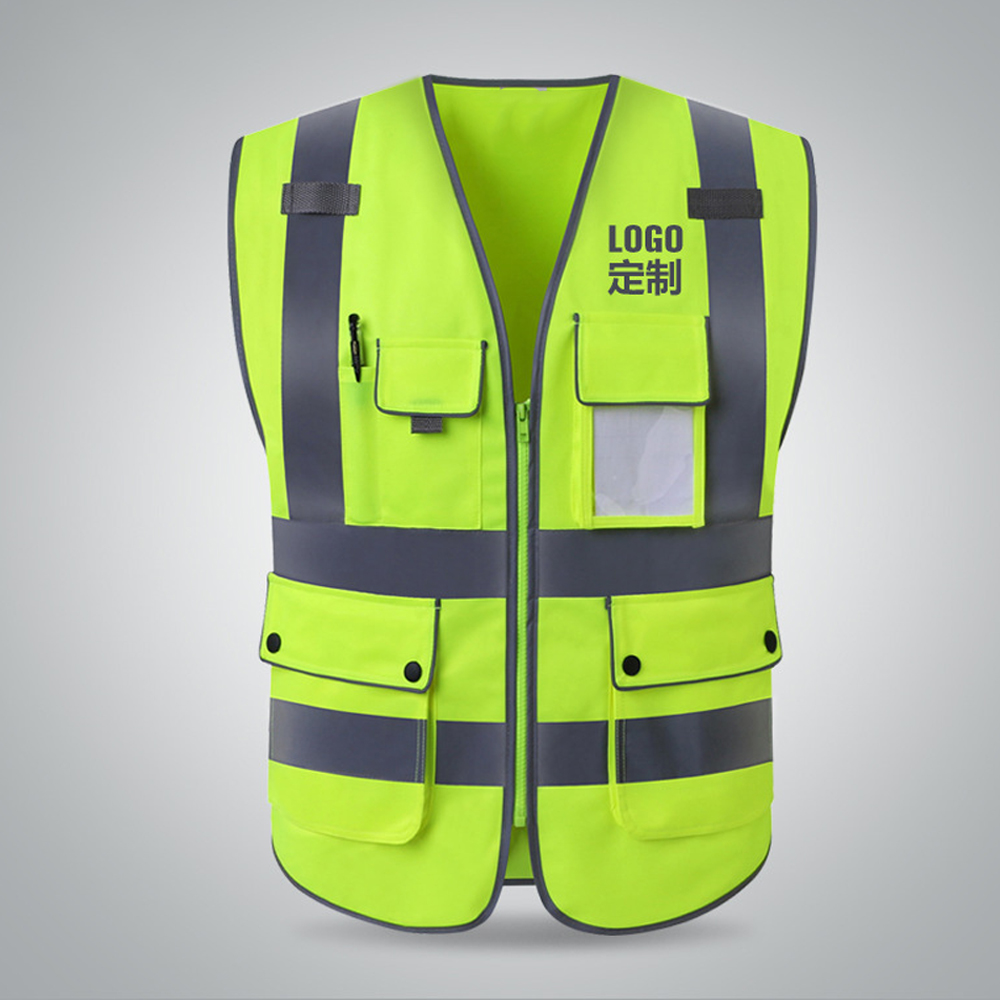 工事現場用作業服ベスト 安全保護 マルチポケットリーダー 作業員安全ベスト Hi Vis 作業服