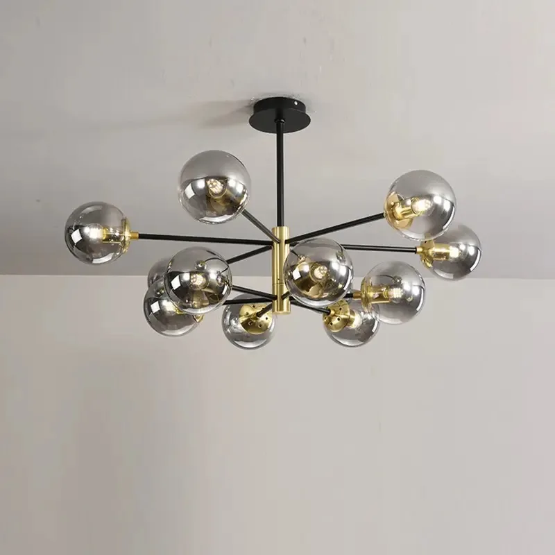 モダンなロフトヴィンテージシャンデリア E27 ラウンドボールライト天井ランプミニマリストの装飾キッチンアイランド Led ペンダント器具