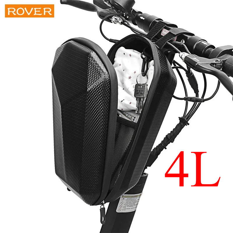 4L 電動スクーターバッグ収納電動自転車ハンドルバーバッグスクーター収納大容量防水フロントハンドルバー