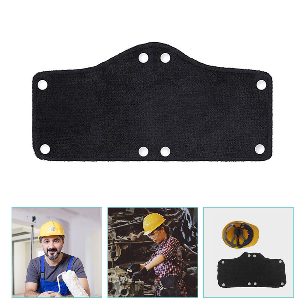 12Pcs Safety Sweatband Sweat Absorbing Liner Reusable Washable Hard Hat Padding for Worksite Use