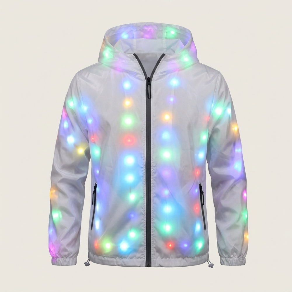 発光 LED ライトアップジャケット男性レイブパフォーマンス衣装ハロウィンパーティー服ナイトランニンググロートロンダンス着用