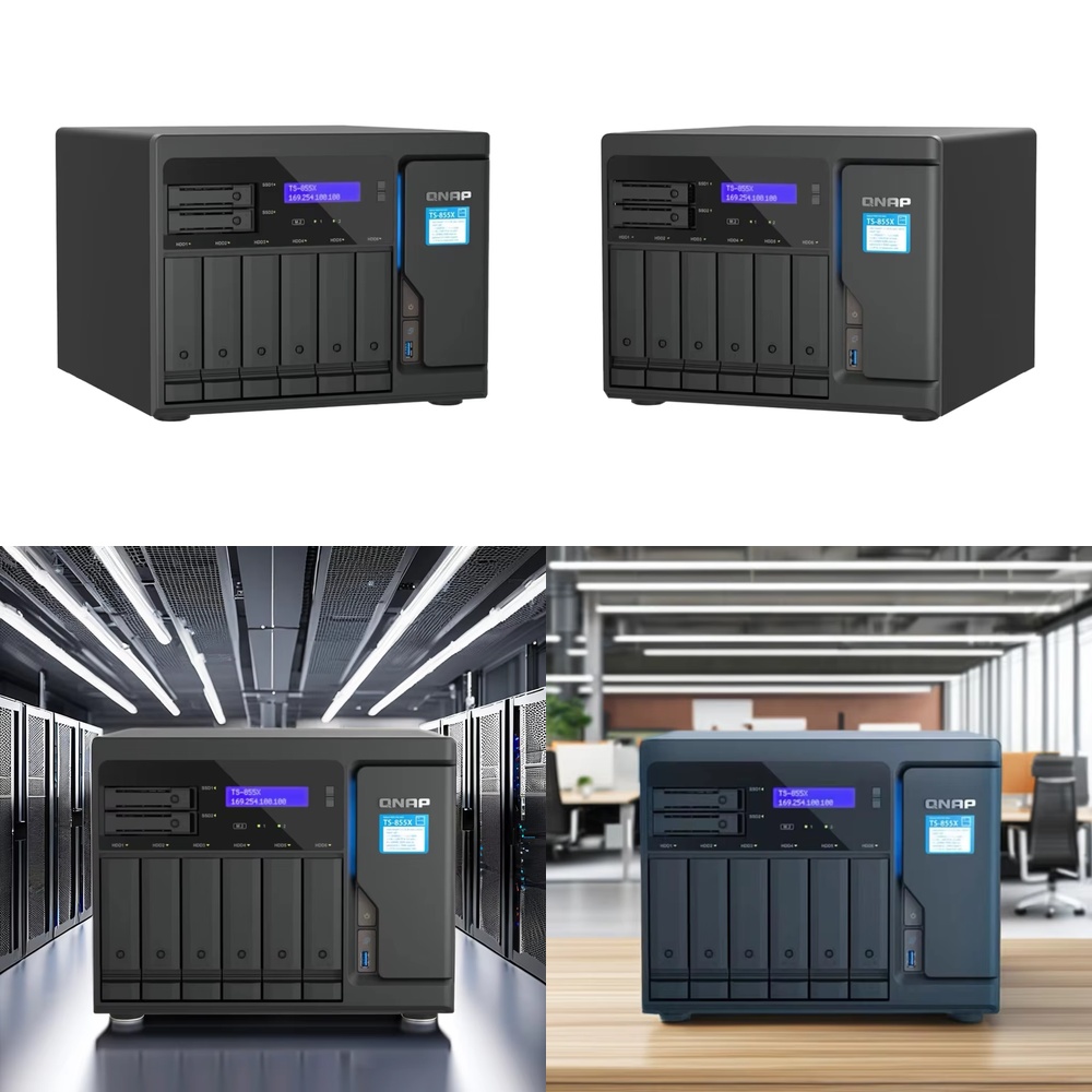 QNAP TS-855X NAS サーバー ストレージ (USB 3.0 インターフェイス付き QNAP TS-855X 用) ホーム オフィス ビジネス向けネットワーク接続ストレージ