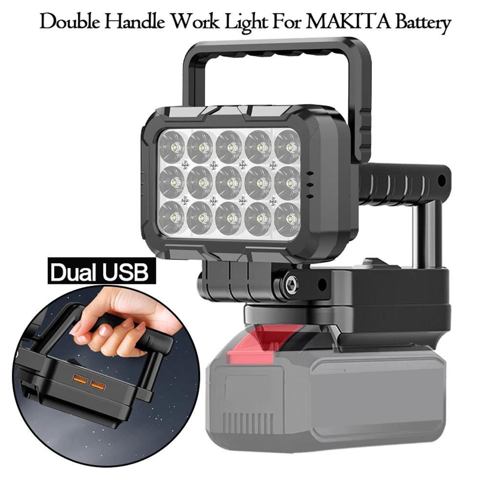 リチウム電池ワークライト LED ワークライトマキタ 18V バッテリー懐中電灯ポータブル投光器作業研究屋外 X3L7