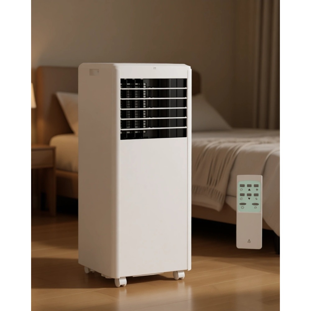 ポータブル 8000 BTU エアコン、除湿機とファン付き - 最大 300 平方フィートの部屋を冷却、リモコン付き