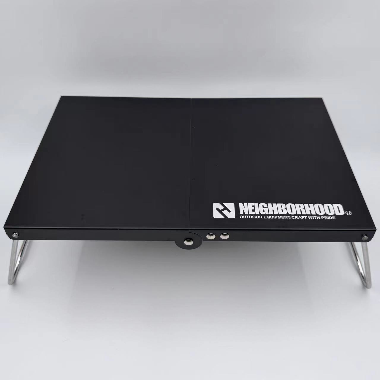 Neighborhood NBHD ブラックアウトドアテーブル軽量アルミ合金折りたたみテーブル超軽量キャンプテーブルハイキング