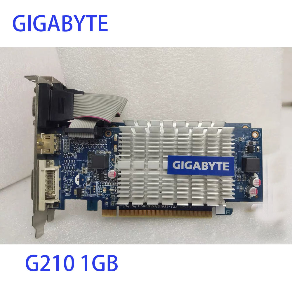 G210 オリジナル GIGABYTE ビデオカード G210 1GB 64ビット GDDR5 グラフィックカード GPU NVIDIA GeForce PCI-E HDMI マップ 200