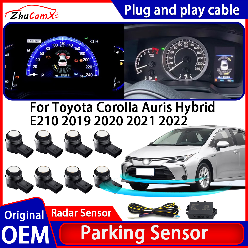 OEM 駐車センサーキットブザーアラーム逆レーダー検出システムトヨタカローラオーリスハイブリッド E210 2019 2020 2021 2022
