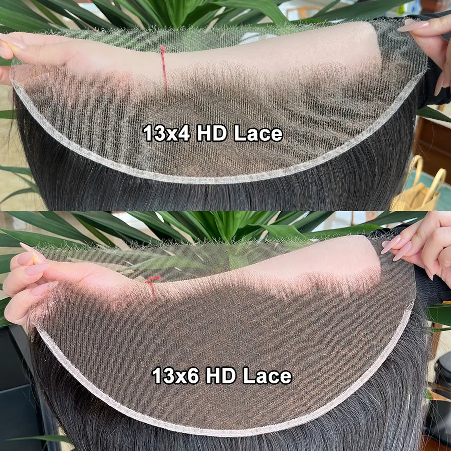 Eva ヘア 耳から耳 13x4 HD レース フロンタル ストレート 5x5 6x6 HD レース閉鎖のみ 実体波 事前摘み取りスイスレース 100% 人毛