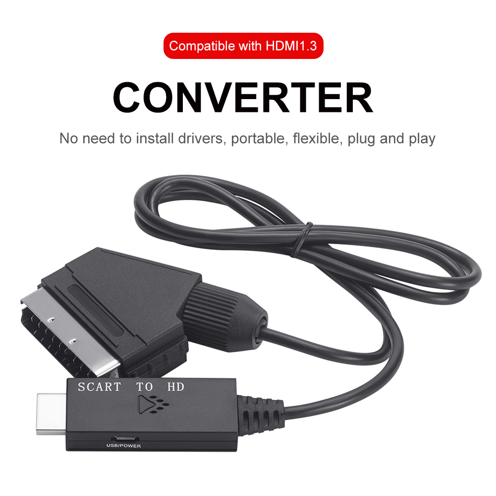 1m 変換アダプタスカートから HDMI 対応 1080P ビデオオーディオ変換アダプタ DC 5V マイクロ USB ケーブルアクセサリー HDTV/DVD 用