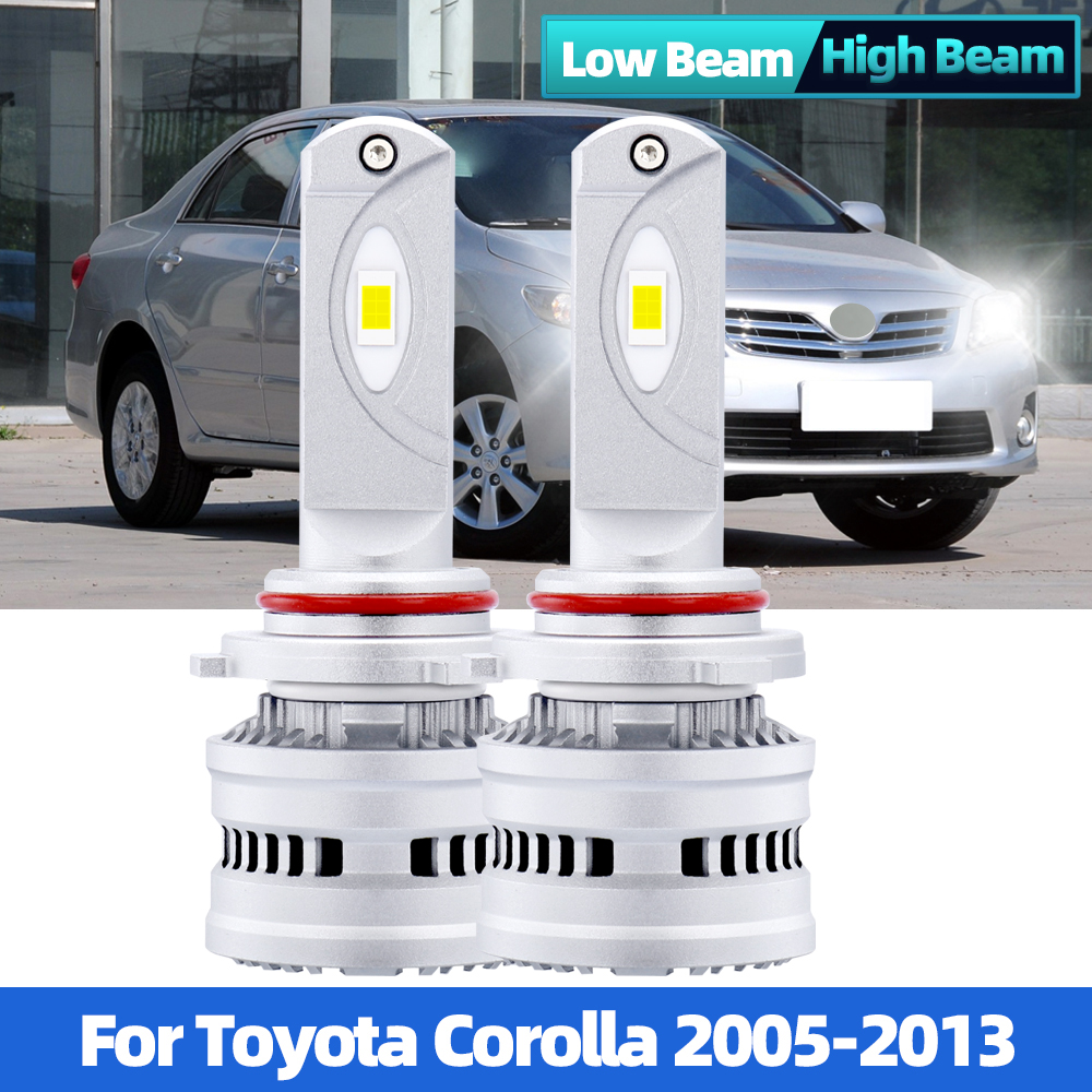HB3 HB4 9005 9006 Bulb Canbus Car Headlight CSP Chip Car Light 120W 30000LM For Toyota Corolla 2005-2009 2010 2011 2012 2013