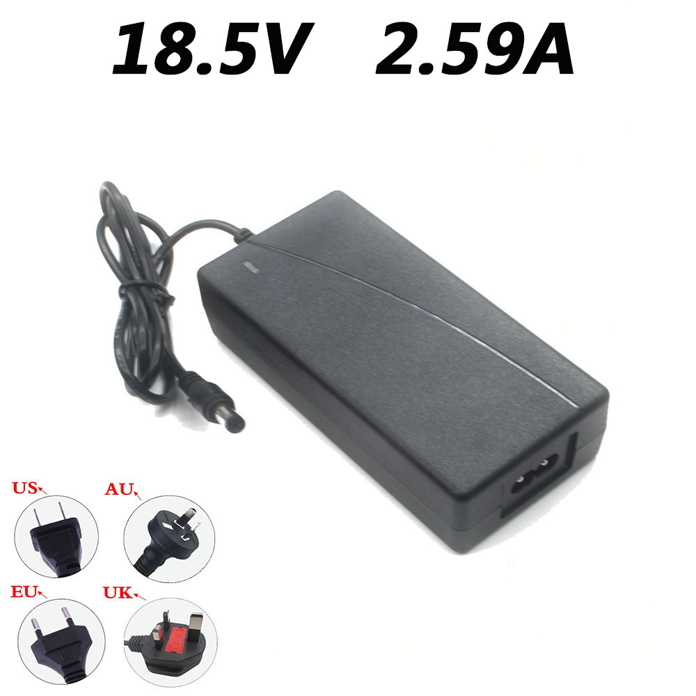 18.5V 2.59A 電源アダプタ 5.5*2.1 ミリメートル DC 安定化電源コードケーブル長 1 メートル DC 5.5*2.1 ミリメートル米国 EU プラグ