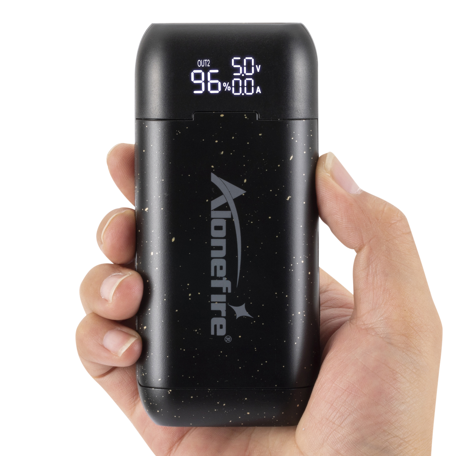 Alonefire PD2 液晶 USB 充電器 18650/21700 リチウム電池 5V 2A パワーバンク懐中電灯トーチヘッドランプハンドヘルドファンバッテリー充電器