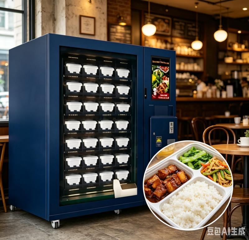 弁当自動販売機カスタマイズされたインテリジェント食事ピックアップキャビネットスマートフードロッカー自動学校工場供給