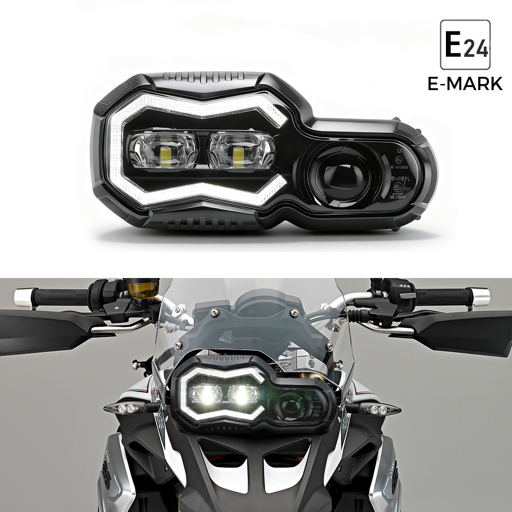 E24 承認オートバイ LED ヘッドライトアセンブリフロントライト BMW F800R 2006-2016 F800GS アドベンチャー F700GS F650GS アクセサリー