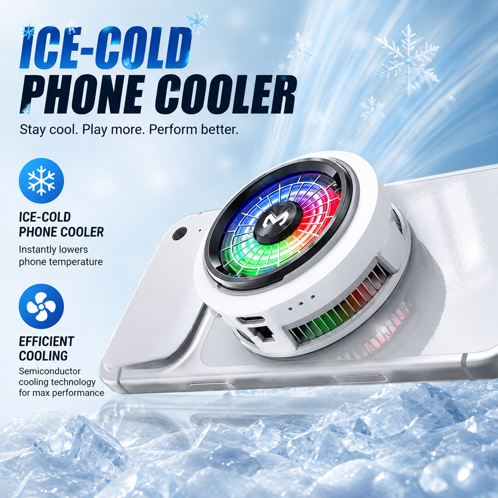Ice Cold MEMO CX20 半導体電話クーラー強力な冷却デジタル電源ディスプレイ磁気クリップ 2 in 1 モバイルゲーム用