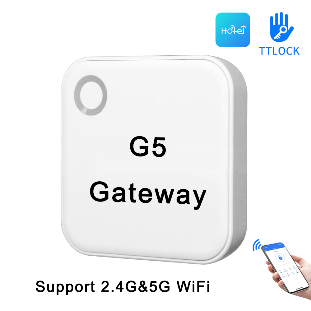 TTLock APP ワイヤレス 2.4G 5G WiFi G5 ゲートウェイ、リモコンスマートロック用
