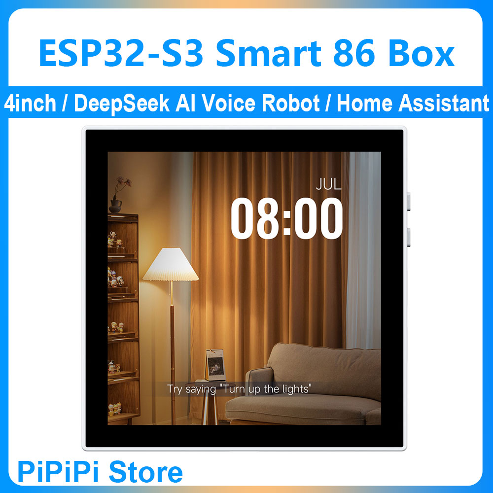 ESP32-S3 4 インチスマート 86 ボックス開発ボード 480x480 ディスプレイタッチスクリーンスマートホームアシスタント DeepSeek AI 音声ロボット HMI