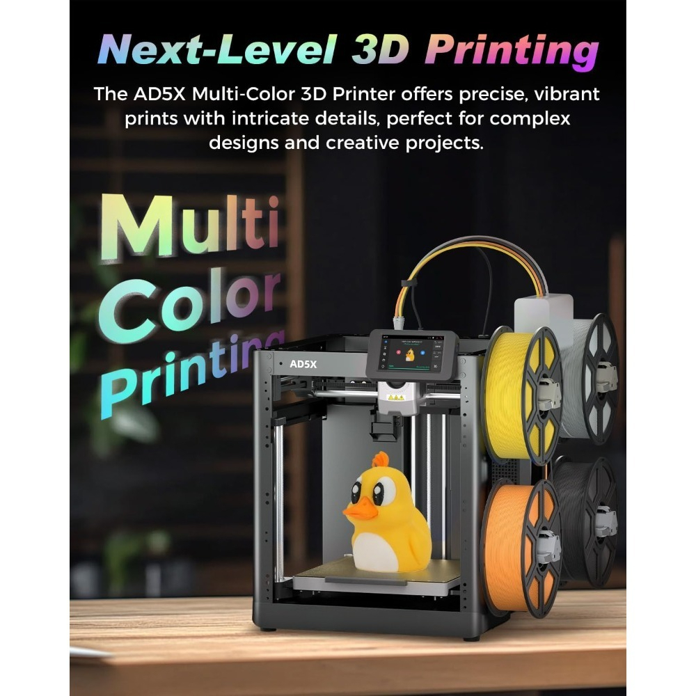 米国配送ホットな新マルチカラー 3D プリンタ CoreXY 600 ミリメートル/秒高速オートレベリングダイレクトドライブ押出機 300C