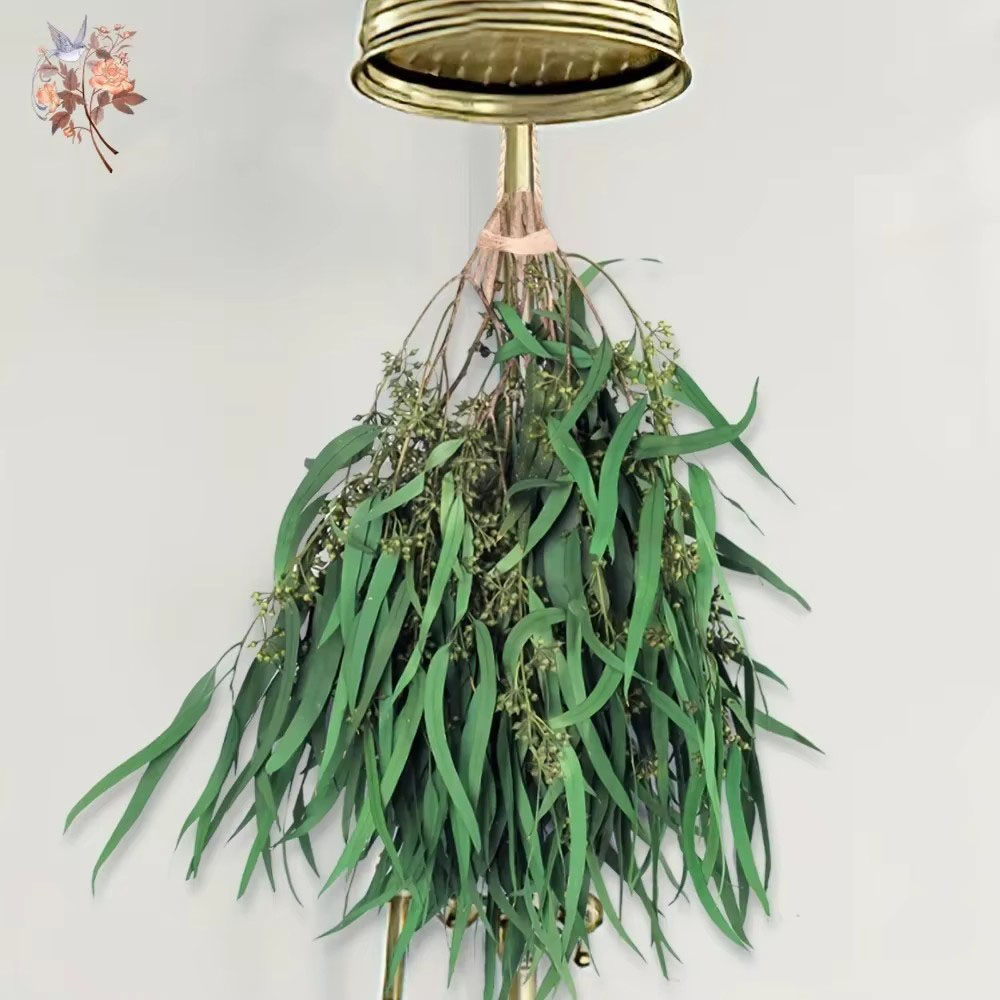 100g Natural Dried Millet Fruit Leaves Real Eucalyptus Bouquet Farmhouse Wedding Arrangement Artificial Flowers Home Vase Decor