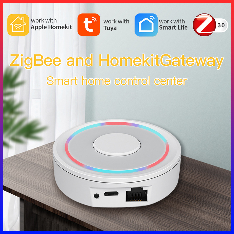 HomeKit ZigBee ゲートウェイ ハブ ワイヤレス / 有線ブリッジ ハブ iPhone Alexa と連携 Google Home サポート SmartLife Tuya APP