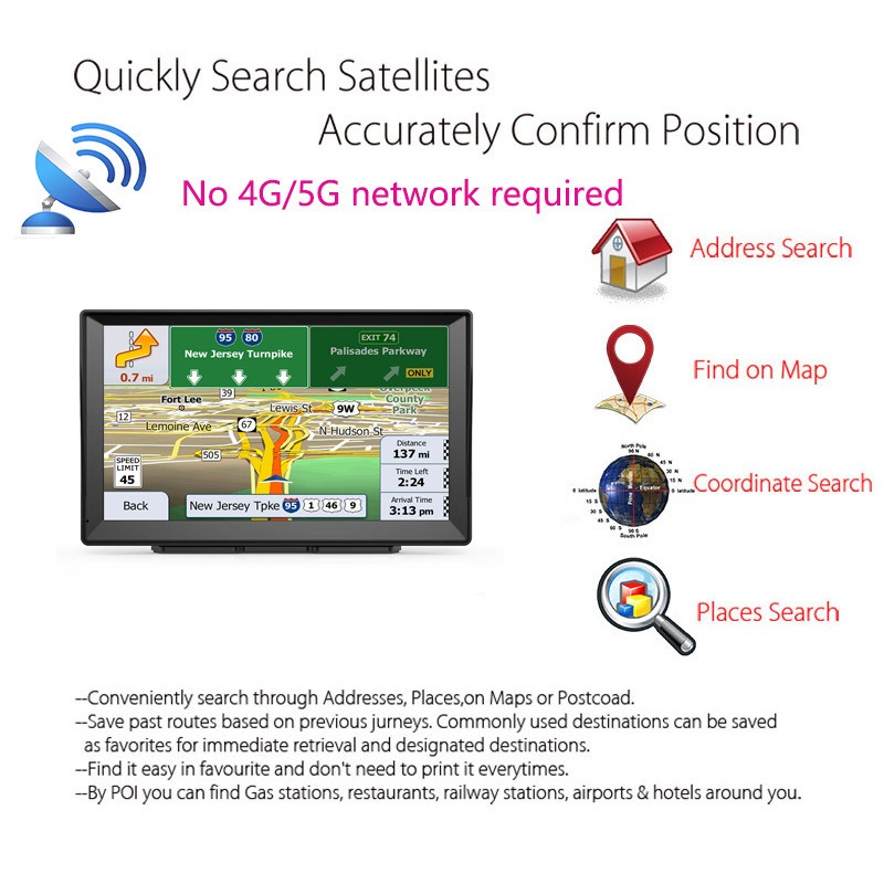 X90 9-inch GPS Navigation System Large Car-mounted Capacitive Screen 8G + 256M  for Cars and Trucks for Europe and America