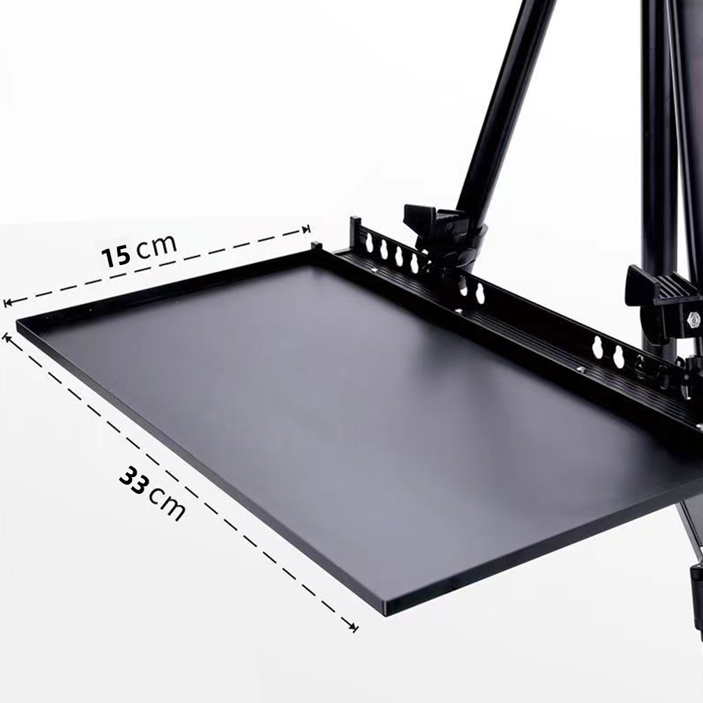 33 × 15 センチメートルビッグサイズ取り外し可能なイーゼルトレイ棚交換スケッチラックアーティストのための収納 PP プラスチック黒 DIY 使用ドロップシッピング