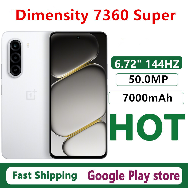 Original Oneplus Turbo 6X Mobile Phone 6.72" LCD 144HZ 50.0MP Camera 7000mAh Battery 45W Charge Dimensity 7360 Super Dual Sim