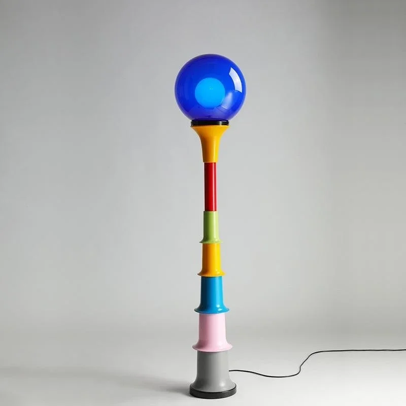 北欧メンフィスデザイン楽しいカラフルなフロアランプレトロアート寝室リビングルーム子供の学習テーブルライト LED 装飾照明