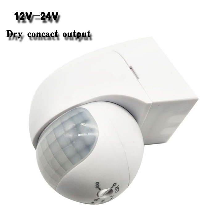 新スタイル屋外電気ユニット DC 12 V-24 V 180 度モーションセンサー検出器スイッチドライ接点出力