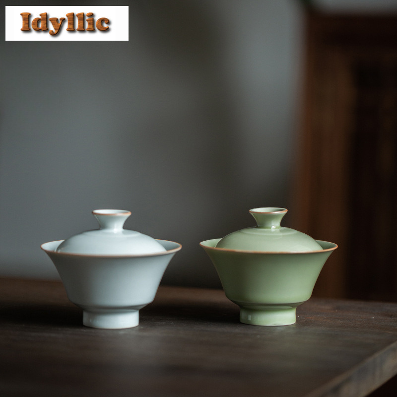 90 ミリリットル秘密色施釉 Gaiwan 手作り茶チュリーンティーボウル蓋キットティーメーカーカバーボウルカフェアクセサリー装飾品