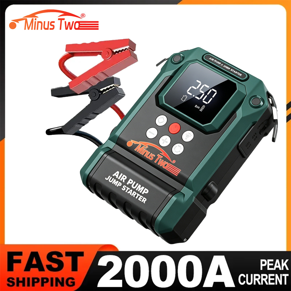 4 で 1 ポータブルジャンプスターターパワーバンク 150PSI エアポンプブースター車のバッテリー 12V 車のバッテリースターター Powerbank