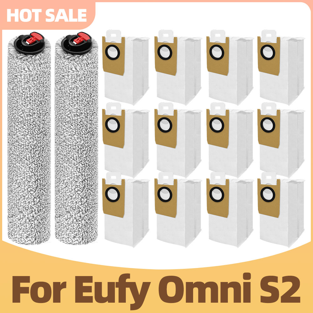 互換性 Eufy オムニ S2 真空部品メインローラーブラシダストバッグ交換アクセサリースペアパーツ