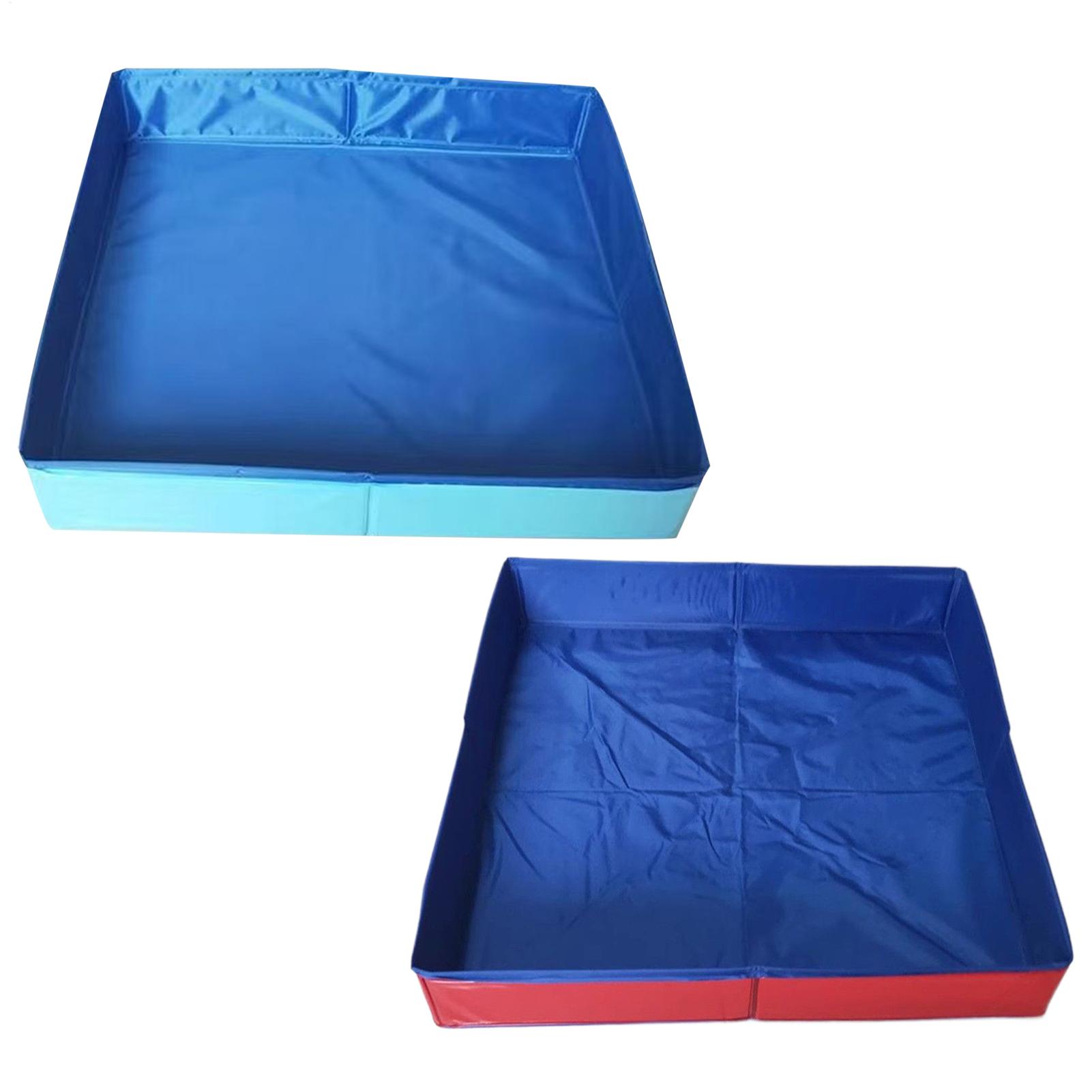 犬水遊びプール 50x50x10cm PVC 折りたたみ小型ペットバスタブ夏クール洗浄洗面器子犬猫アヒルオウムペット用品