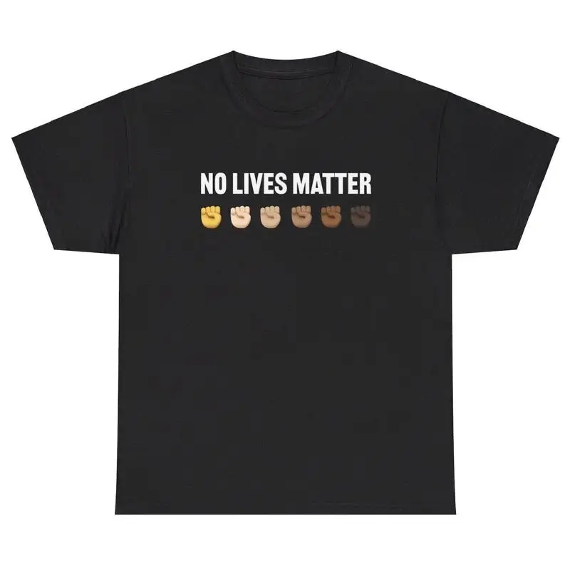 No Lives Matter ミーム T シャツ 面白い攻撃的ブラック すべて皮肉な Z 世代ユーモア T シャツ