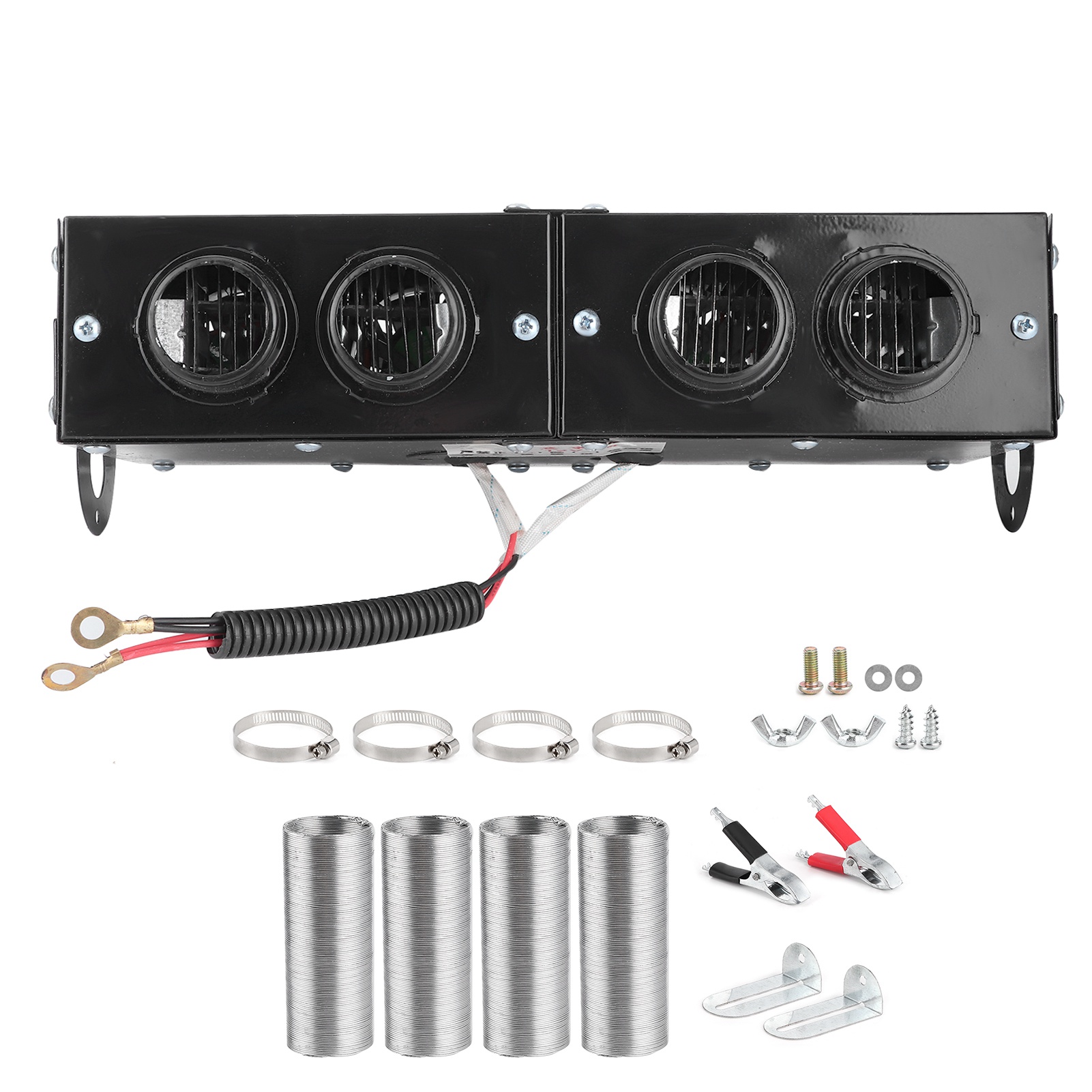 車のヒーターデフォッガー自動 4 穴加熱ファンデュアルスイッチ 12V デフロスターデフォッガー 800 ワット 80 度自動車エレクトロニクス