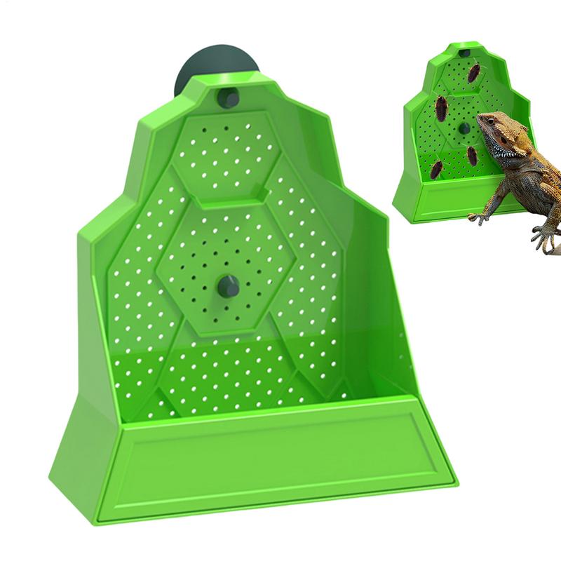 カメレオンフィーダー爬虫類食品皿狩猟ボウル抗エスケープフィーダーヘビカエルカメひげを生やしたドラゴンクモ両生類