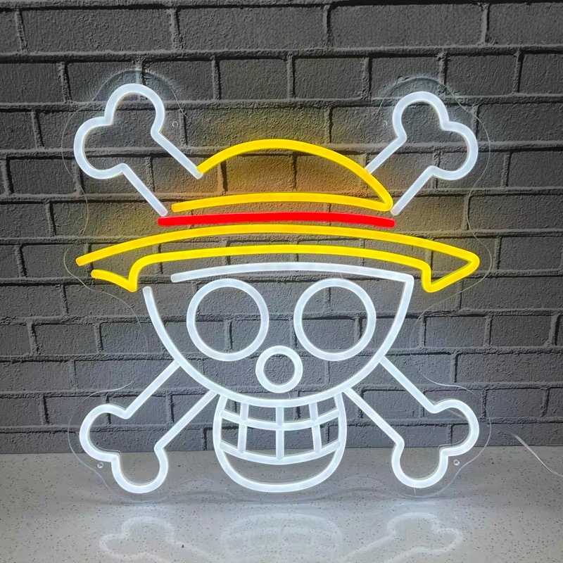 ワンピースアクリルネオン Led ライトアニメルフィアートワークホームフェスティバル装飾パーティーバーホテルサロンビジネスショップなどのおもちゃホーム