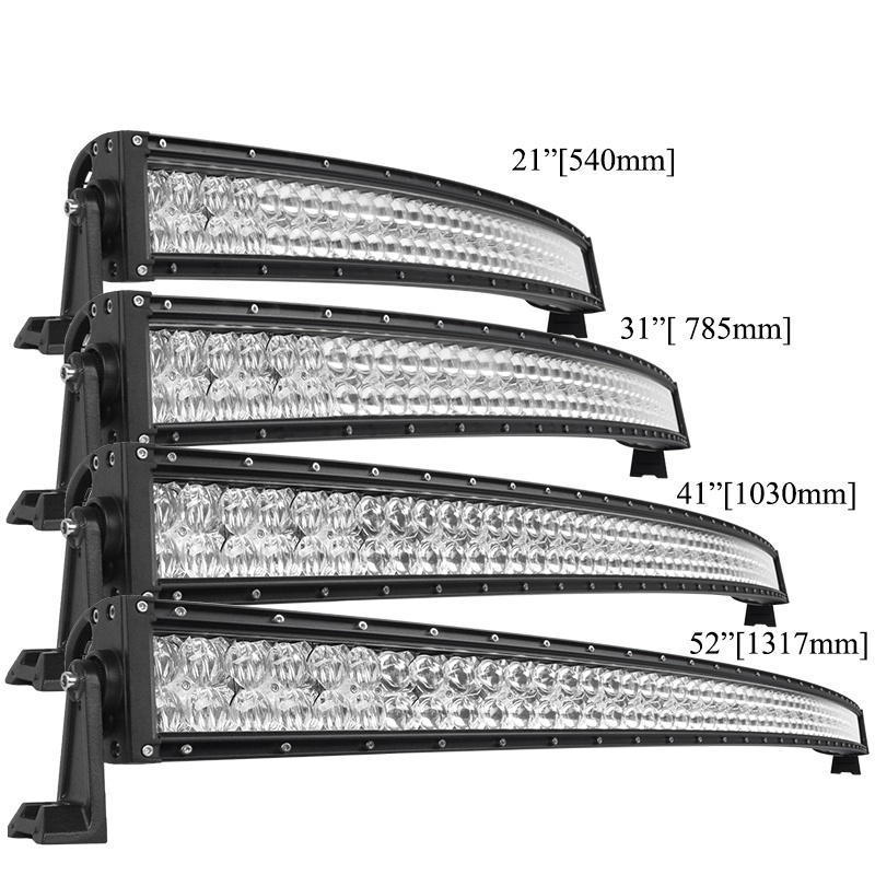 22 32 42 52 インチ 5D 湾曲 LED ライトバーオフロード SUV 4x4 4wd LED ドライビングライト車のトラックスポット作業照明 ATV トラクターランプ