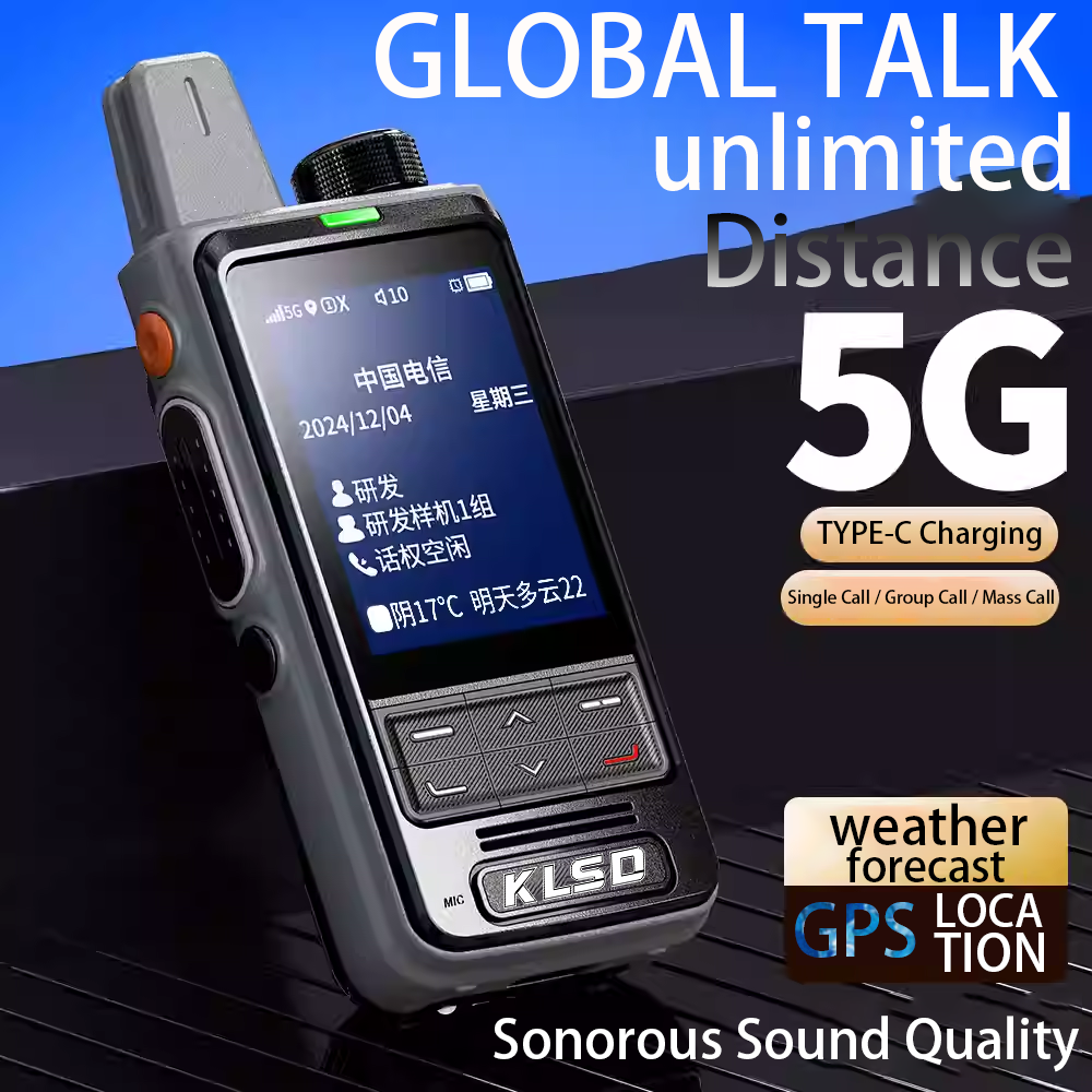 4G POC GPS トランシーバー 軽量 スリムデザイン 5000km ロング デジタル 双方向 ラジオ用 アウトドア スポーツ用