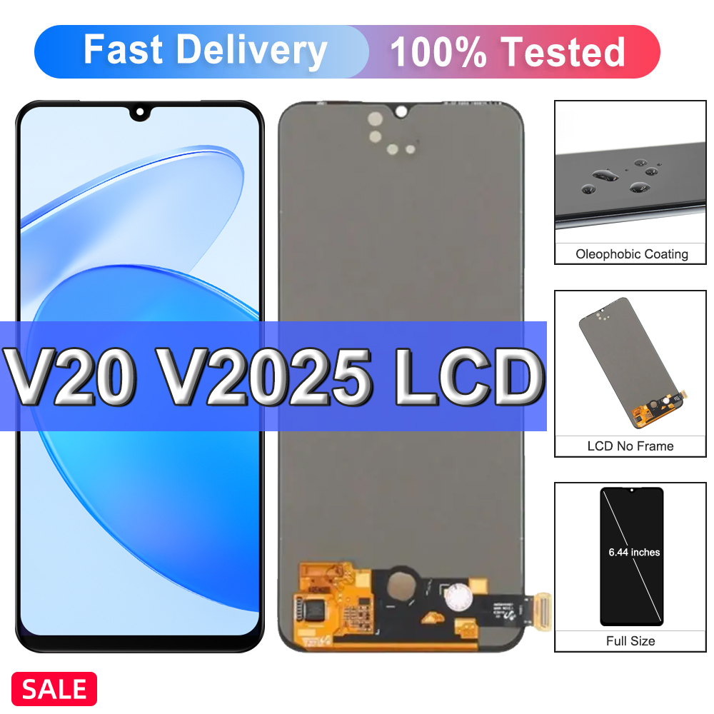 ディスプレイ Vivo V20 V21E V2061 V23E Y75 Lcd ディスプレイタッチスクリーンデジタイザアセンブリの交換部品 Vivo Y75 ディスプレイ