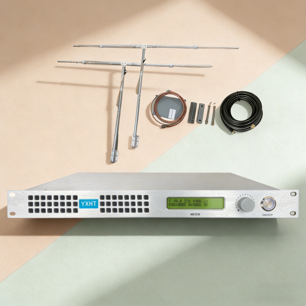 Community 250W FM Transmitter Kit Antenna & Cable, Scenic Broadcast, Full Band Forced Air Cooling OEM