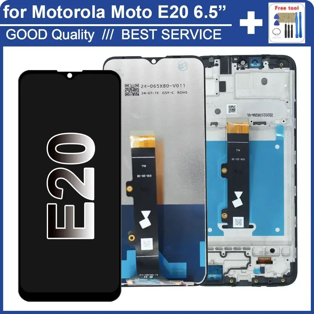 Motorola Moto E20 XT2155 LCD ディスプレイ タッチ スクリーン デジタイザ Motorola Moto E20 XT2155 XT2155-1 ディスプレイ用 100% テスト済み LCD