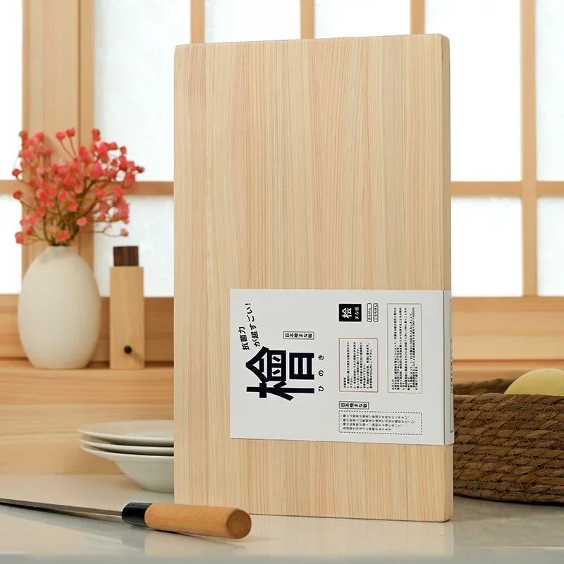 日本製ひのきまな板天然ヒノキ木製まな板キッチンまな板高耐久刃保護