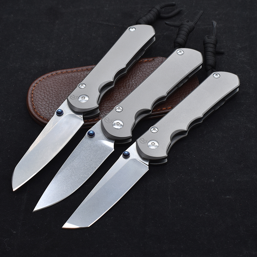 Chris Reeve CR S35VN ブレードボールベアリングストーンウォッシュチタン合金サバイバルツールアウトドアキャンプナイフ高硬度シャープ EDC