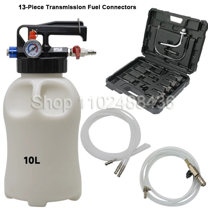 空気圧トランスミッションオイル補充ツールオイル補充充填 ATF アダプター 10L /6L ディスペンサーポンプキット液体抽出アダプ​​ター 15Pc